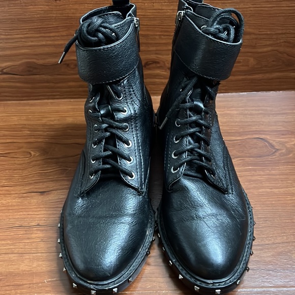 Vince Camuto Black Ankle Studded Boots - Picture 4 of 5